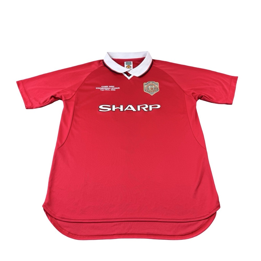 Manchester United Jersey 1999 Champions League Score Draw XL